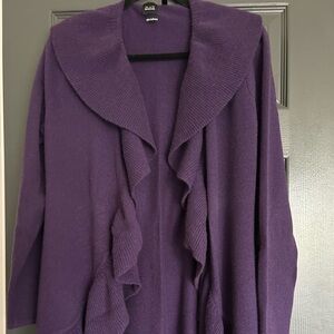 Saks Fifth Avenue 100% cashmere waterfall cardigan